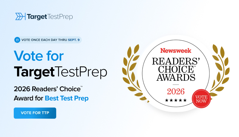 Vote for Target Test Prep, Newsweek Readers&rsquo; Choice Awards 2026